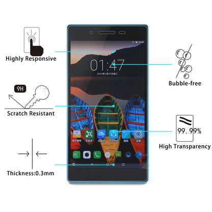 Tablet tempered glass screen protector with 0.3mm thickness and scratch resistant clarity
