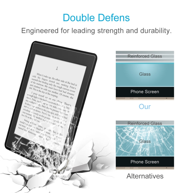Frosted tempered glass screen protector film shown with reinforced impact protection