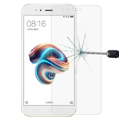 Tempered glass screen protector for Mi 5X, clear 2.5D curved fit on phone screen
