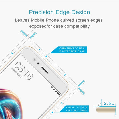2.5D tempered glass screen protector with curved edge for phone case compatibility