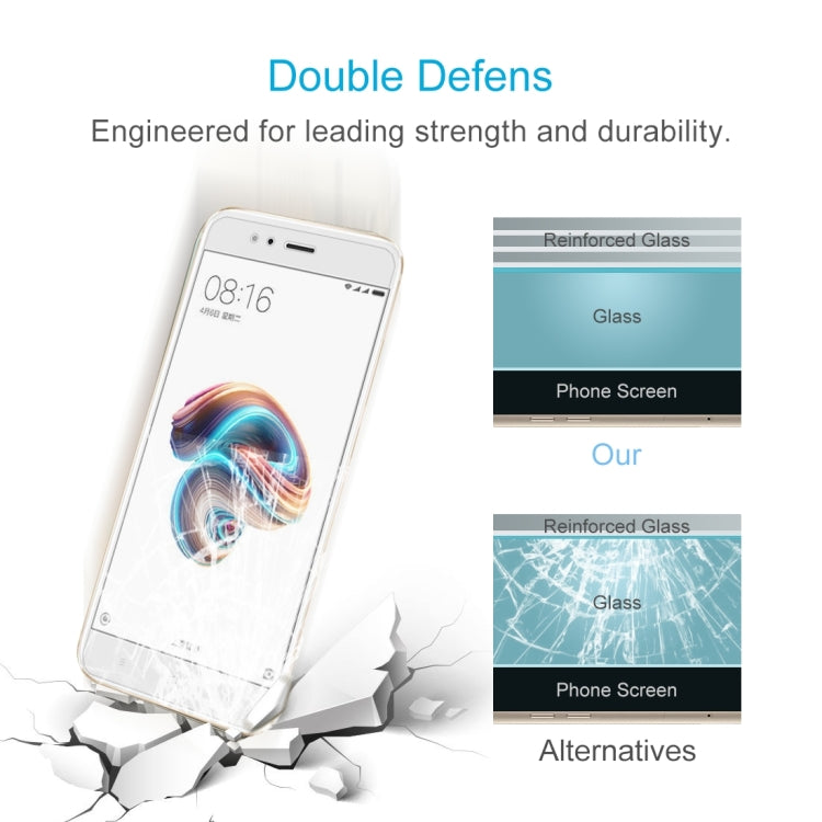Tempered glass screen protector with reinforced glass durability, shown shattered proof