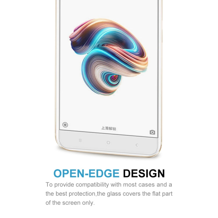 Tempered glass screen protector open-edge design for covering the phone’s flat screen