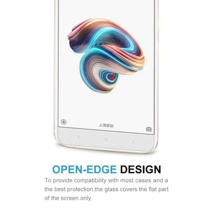 Tempered glass screen protector open-edge design for covering the phone’s flat screen