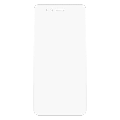 Clear tempered glass screen protector sheet with rounded edges for phone