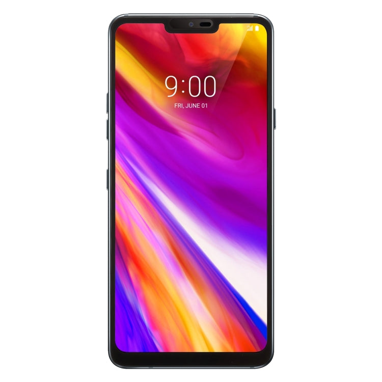 Tempered glass screen protector film covering the phone front display for LG G7 ThinQ
