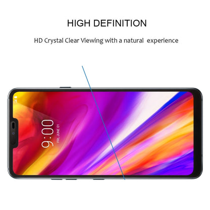 Tempered glass screen protector film for LG G7 ThinQ with curved edge fit