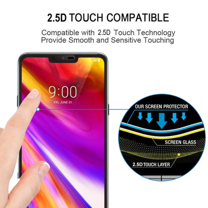 Tempered glass screen protector film for LG G7 ThinQ with 2.5D touch-friendly edges