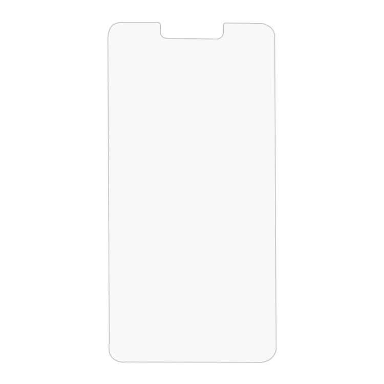 Clear tempered glass screen protector for a smartphone display, rounded corners