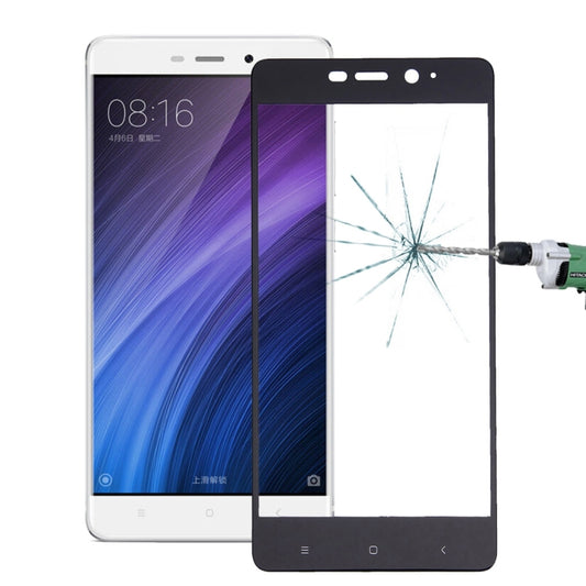 Tempered glass screen protector for a smartphone, full-screen cover with black frame