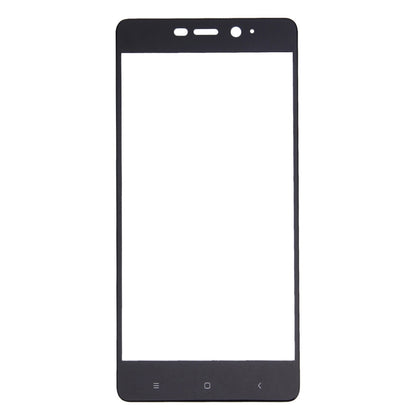 Black full-screen tempered glass screen protector with cutouts for speaker and buttons