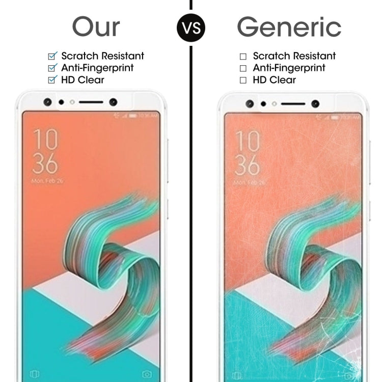 Tempered glass screen protector for Zenfone 5 Lite, clear scratch-resistant HD film