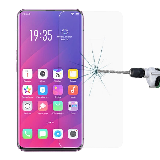 9H tempered glass screen protector film for OPPO Find X, 2.5D curved edge