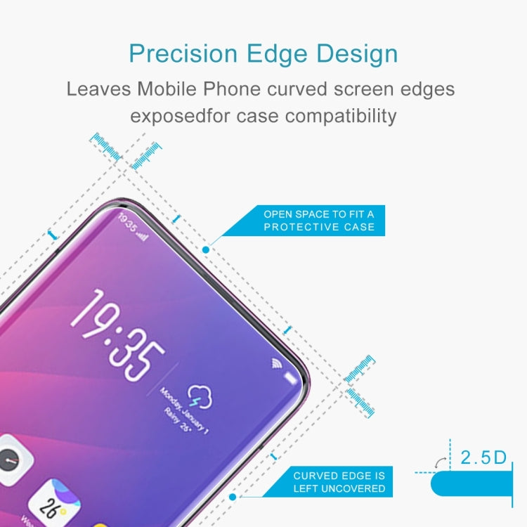 2.5D tempered glass screen protector with precision curved edge for phone screens