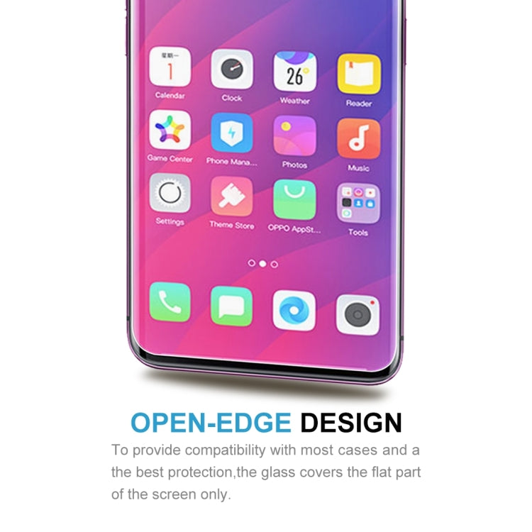 Open-edge design tempered glass screen protector for phone screen coverage