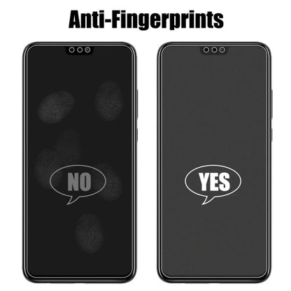 Matte anti-fingerprint tempered glass screen protector for clearer smudge-free viewing