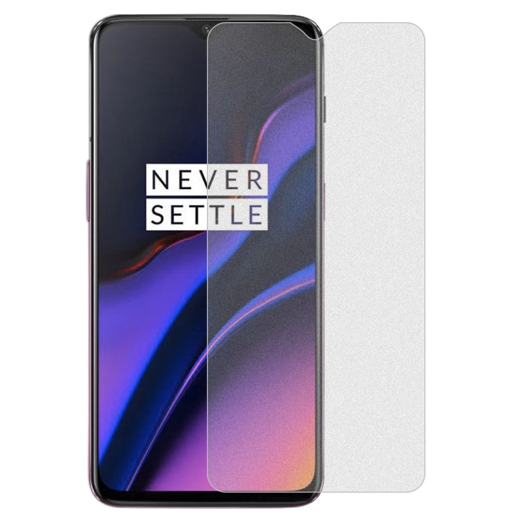 Matte frosted tempered glass screen protector film for OnePlus 6T, with spare panel