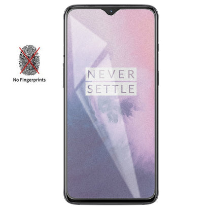 Matte frosted tempered glass screen protector for OnePlus 7 with anti-fingerprint coating