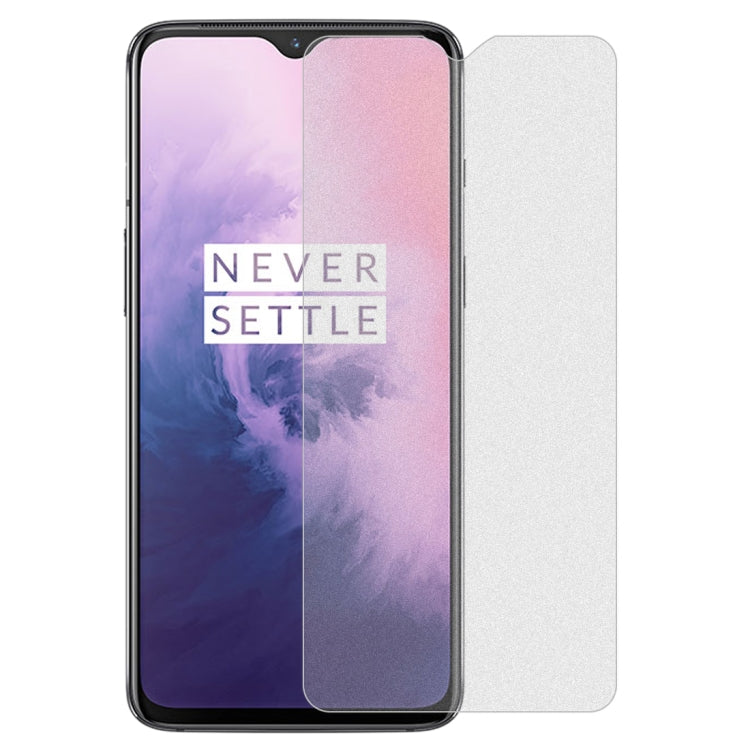 Matte frosted tempered glass screen protector with back-side cover for OnePlus 7