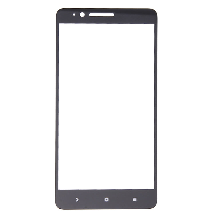 Black tempered glass screen protector for Xiaomi Redmi Note 3, front panel with speaker cutouts