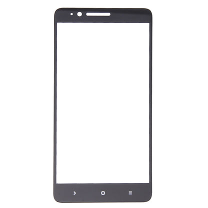 Black tempered glass screen protector for Xiaomi Redmi Note 3, front panel with speaker cutouts