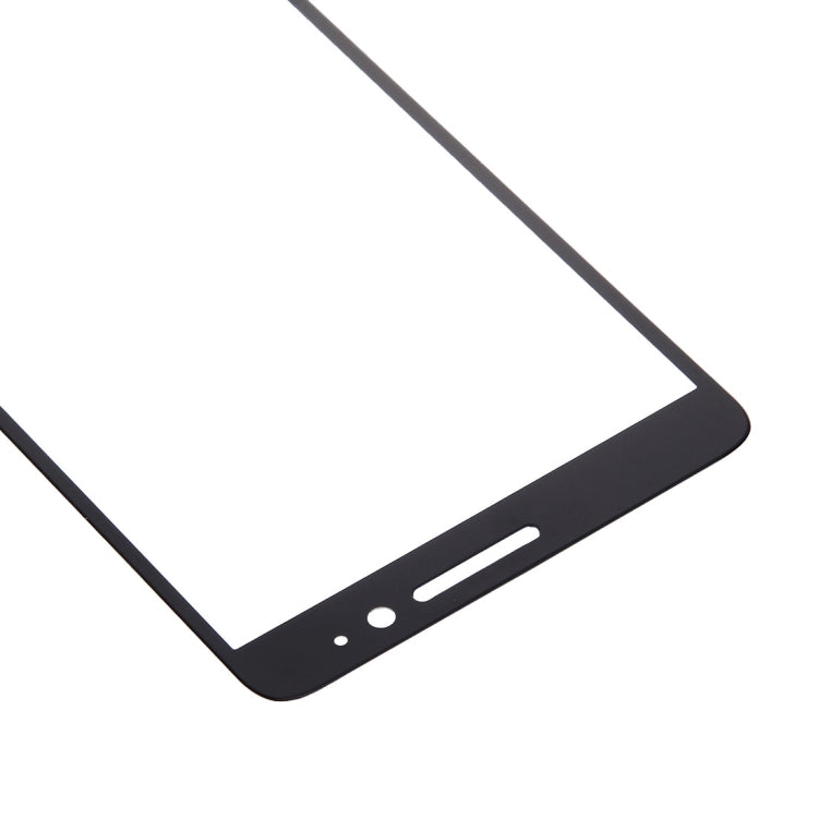 Tempered glass screen protector corner for Xiaomi Redmi Note 3, black frame, rounded edges