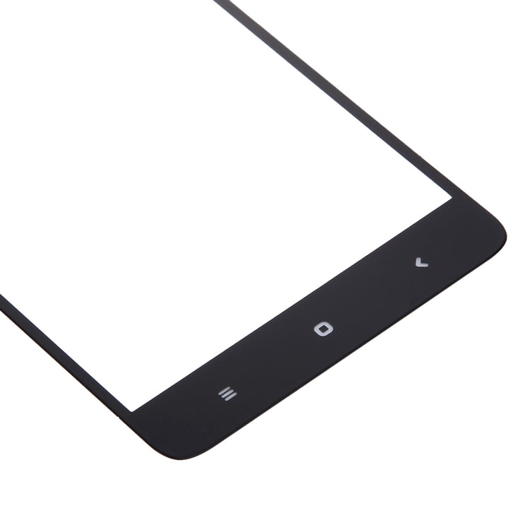 Tempered glass screen protector bottom area for Xiaomi Redmi Note 3, black frame cutouts