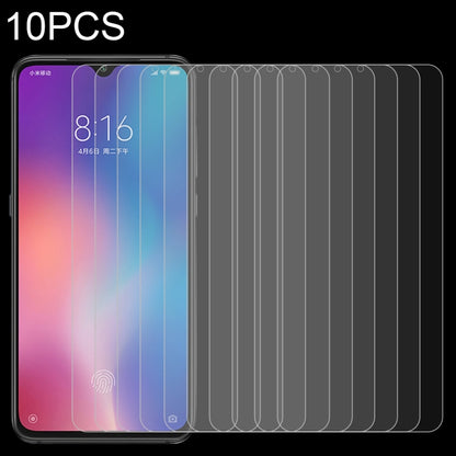 10-pack tempered glass screen protector films for Xiaomi Mi 9, 2.5D curved edge
