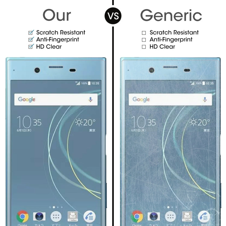 Tempered glass screen protector vs generic, scratch resistant HD clear for Xperia XZs
