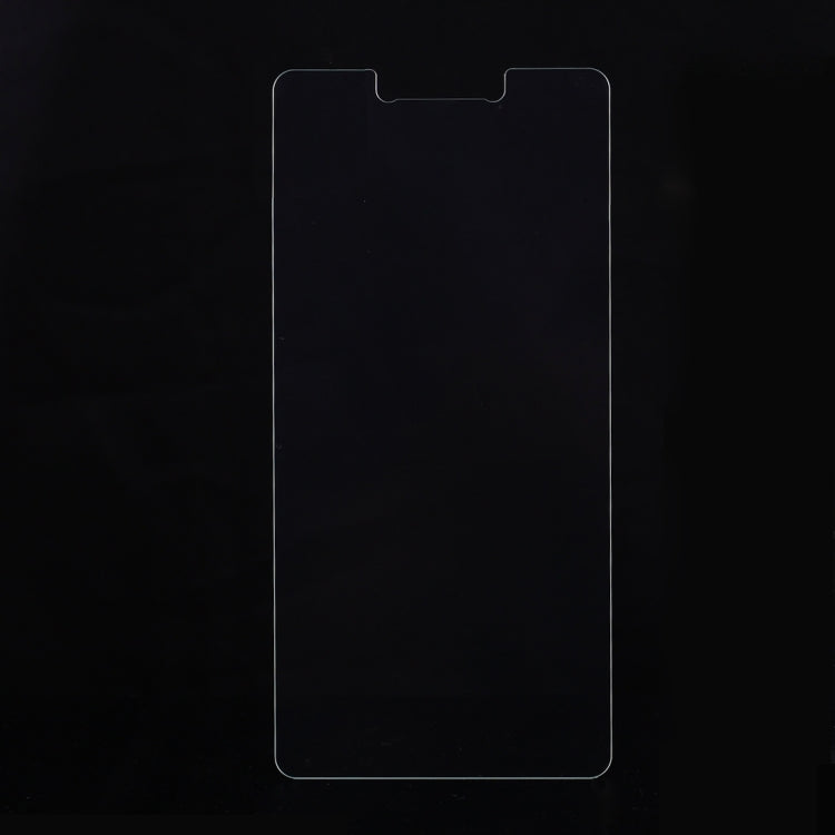 Transparent tempered glass screen protector with cutouts for sensors and speaker