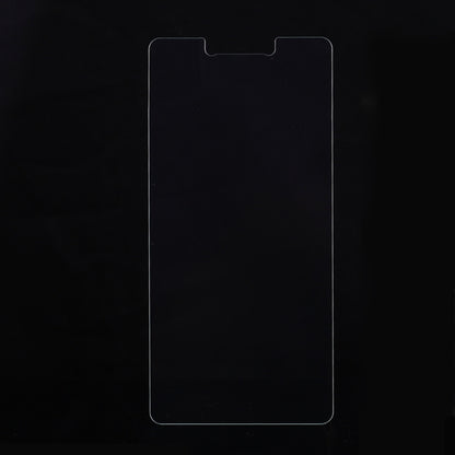 Transparent tempered glass screen protector with cutouts for sensors and speaker