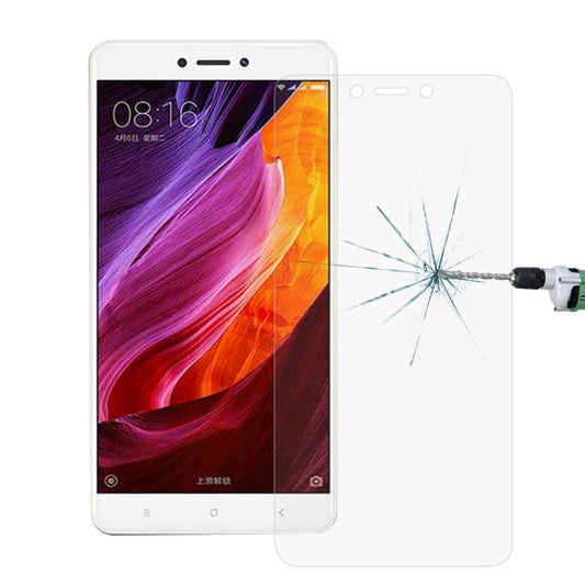 Tempered glass screen protector film for Redmi 4X, non-full coverage, with phone overlay