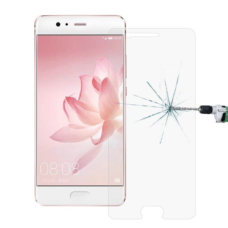 Clear tempered glass screen protector film for Huawei P10 Plus, split coverage