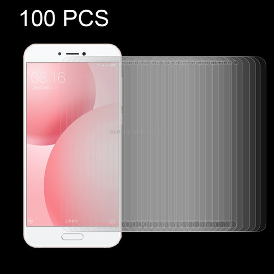Tempered glass screen protector set for Xiaomi Mi 5c, 2.5D edges, 100-pack