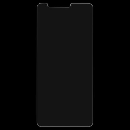 Tempered glass screen protector for smartphone, clear with rounded top cutout