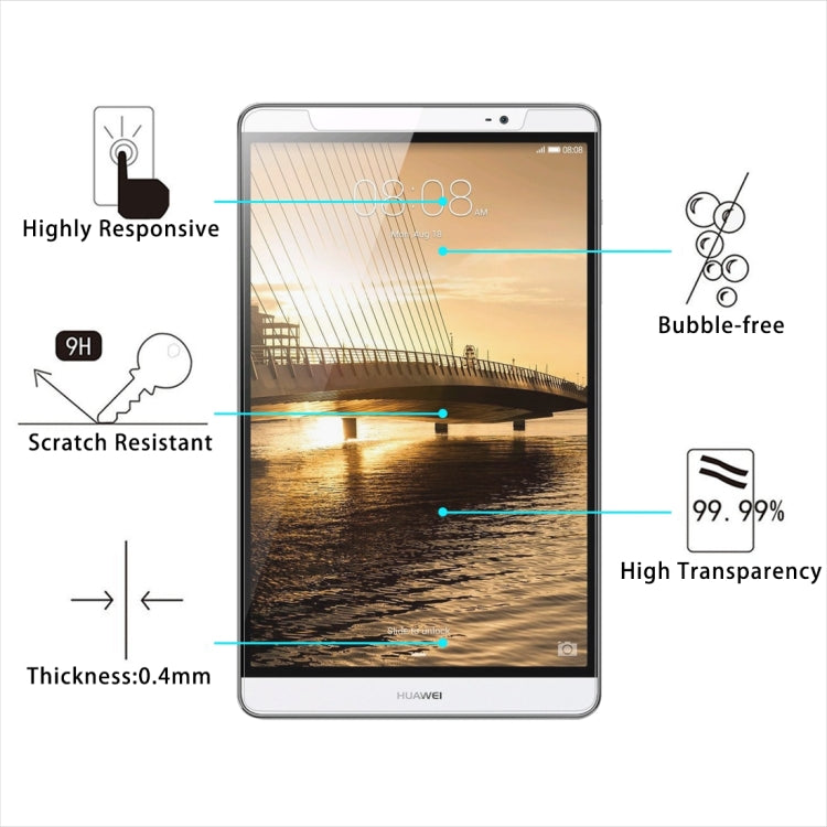 Universal 9-inch tempered glass screen protector, bubble-free clear finish