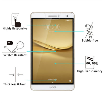Tempered glass screen protector for 7-inch phone, bubble-free, high transparency
