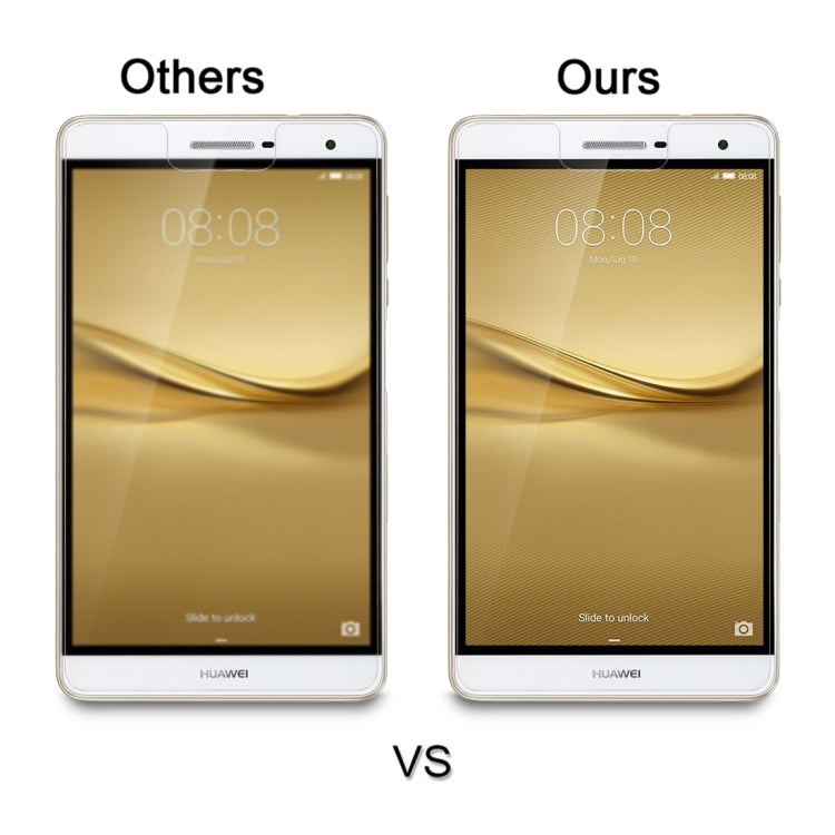 Tempered glass screen protector, improved clarity on a 7-inch phone display