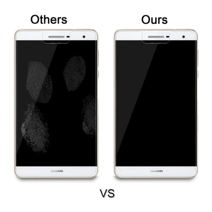 Tempered glass screen protector, reduced fingerprint look on a 7-inch phone