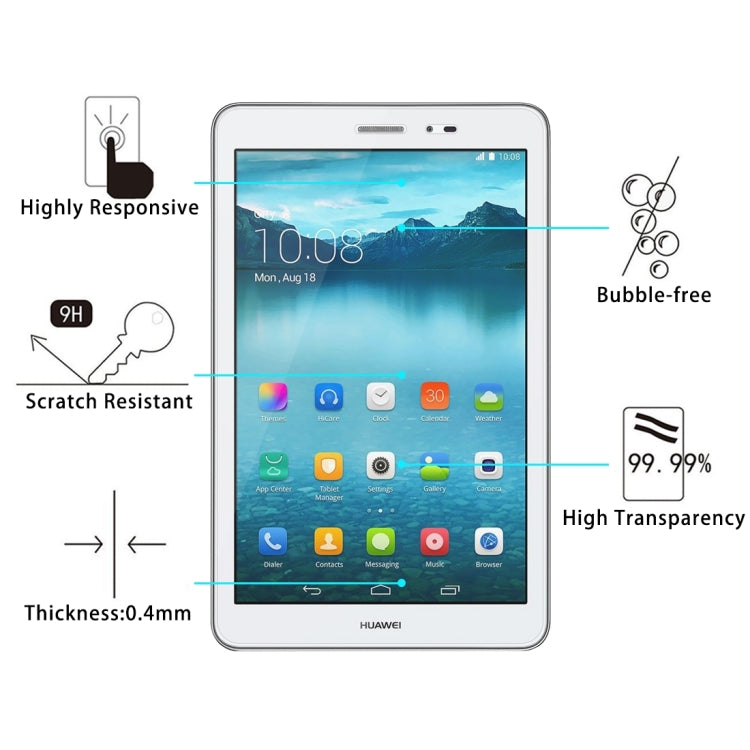 Tempered glass screen protector for tablet: 0.4mm thickness, scratch resistant