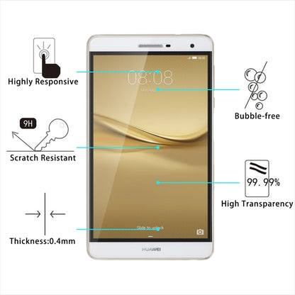 0.4mm 9H tempered glass screen protector, bubble-free full-screen for tablet