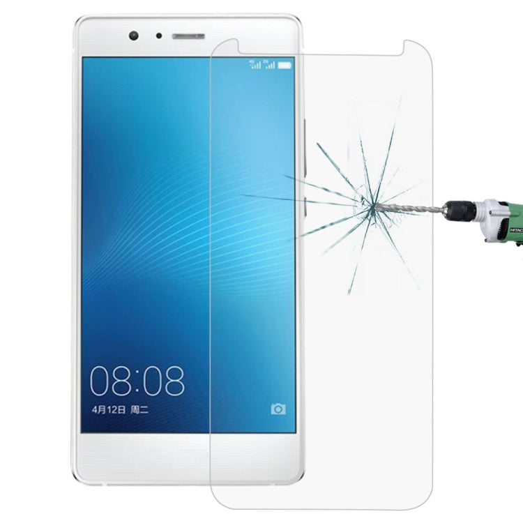 Tempered glass screen protector film for Huawei G9 Plus with impact crack pattern