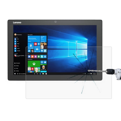 Tempered glass screen protector for Lenovo Miix 5 with clear overlay on tablet display
