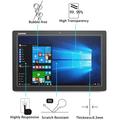 Tempered glass screen protector for Lenovo Miix 5, bubble-free and 9H scratch-resistant