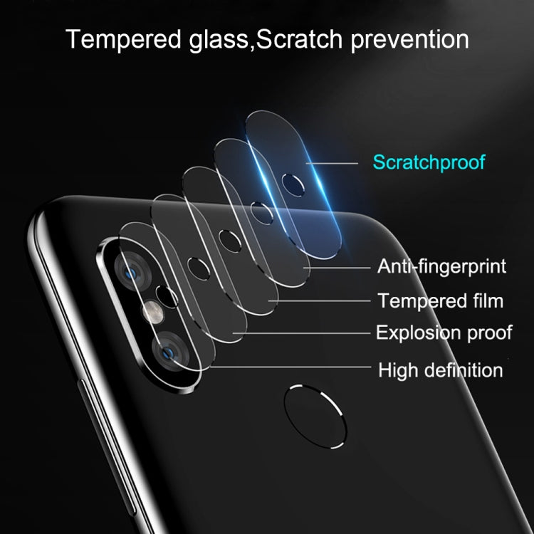 Clear tempered glass camera lens protector film with anti-fingerprint finish