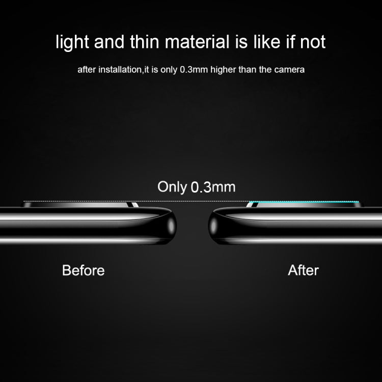 0.3mm transparent tempered glass camera lens protector film, slim fit