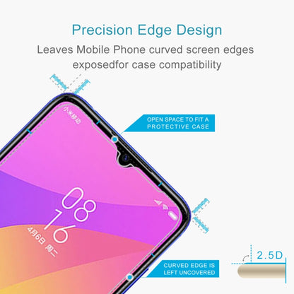 Tempered glass screen protector with open-edge design for curved phone screens