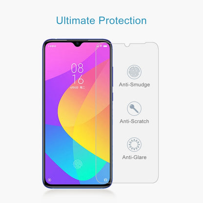 Tempered glass screen protector with anti-smudge, anti-scratch, anti-glare coating icons