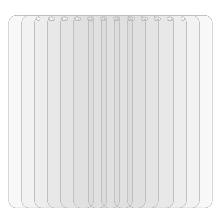 Clear tempered glass screen protector set, 10-pack