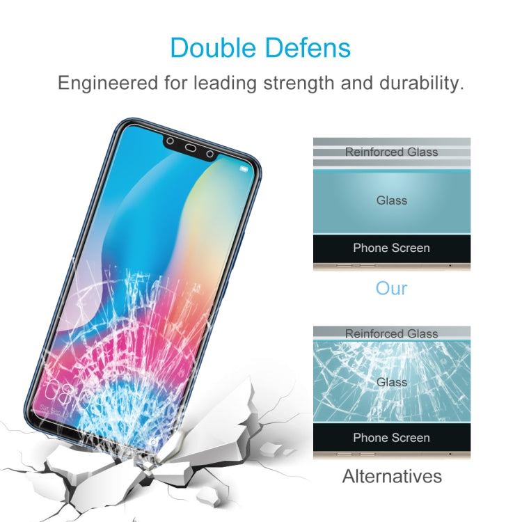 Tempered glass screen protector with reinforced glass layers for durability