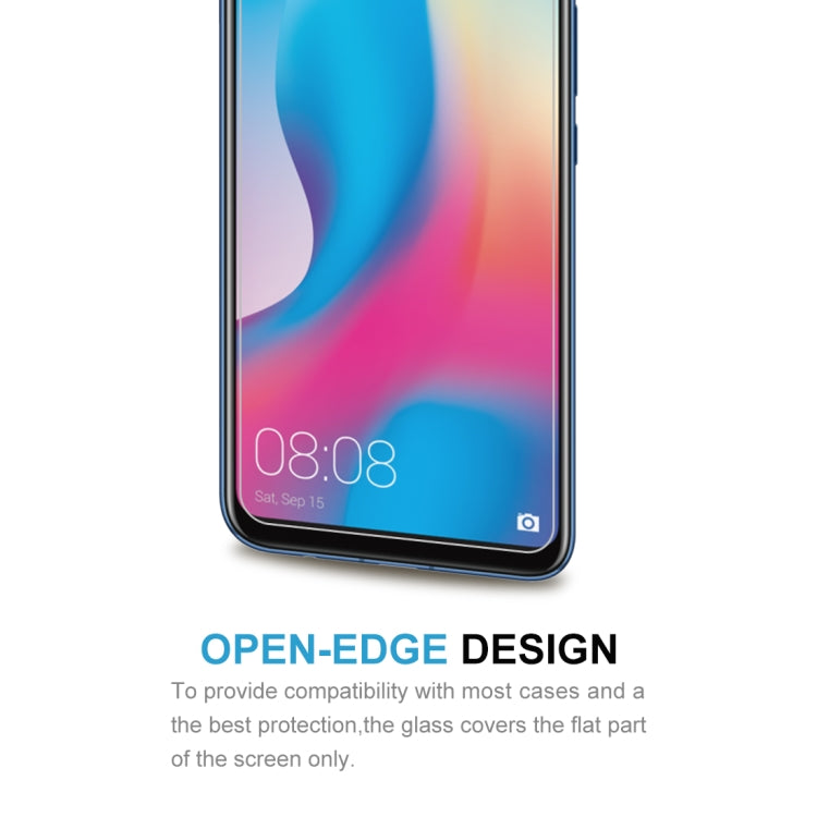 Tempered glass screen protector with clear 2.5D curved edge for front coverage